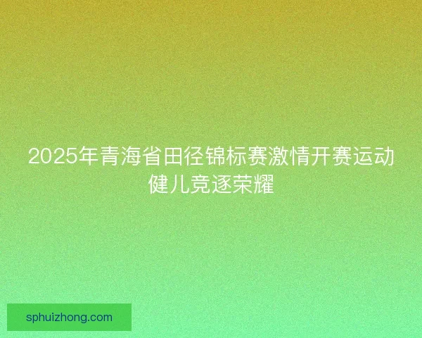 2025年青海省田径锦标赛激情开赛运动健儿竞逐荣耀